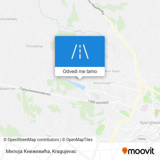 Милоја Кнежевића mapa