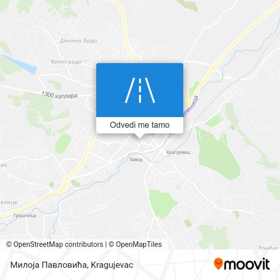 Милоја Павловића mapa