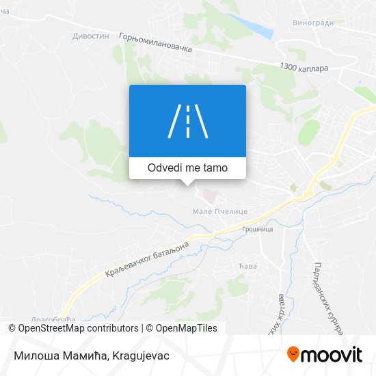 Милоша Мамића mapa