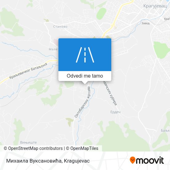 Михаила Вуксановића mapa