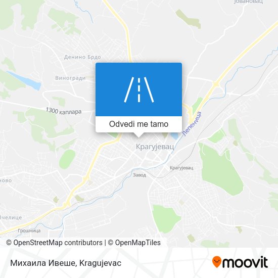 Михаила Ивеше mapa