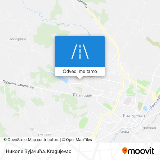 Николе Вујачића mapa