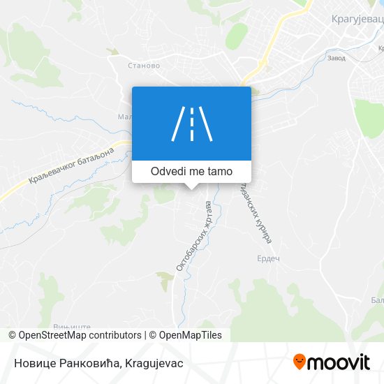 Новице Ранковића mapa