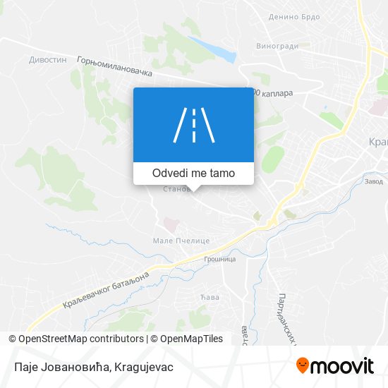 Паје Јовановића mapa