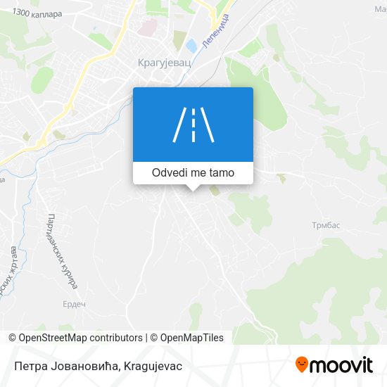 Петра Јовановића mapa