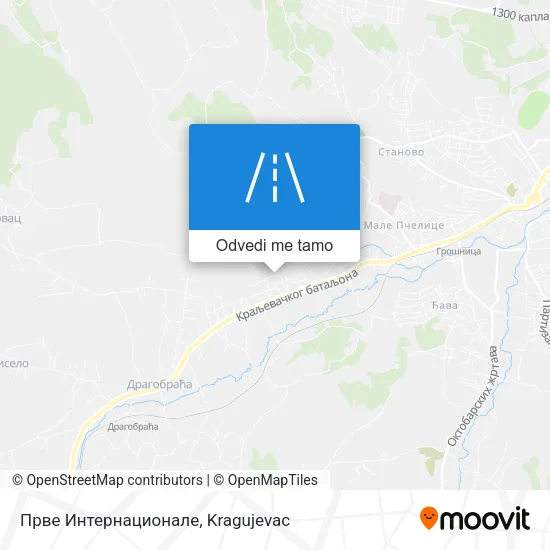 Прве Интернационале mapa