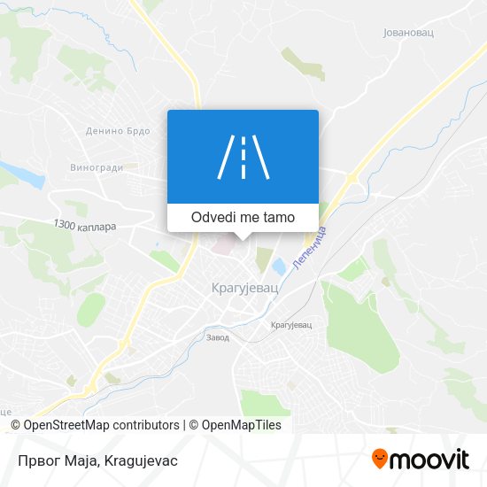 Првог Маја mapa