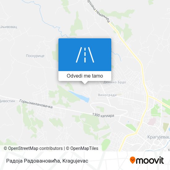 Радоја Радовановића mapa