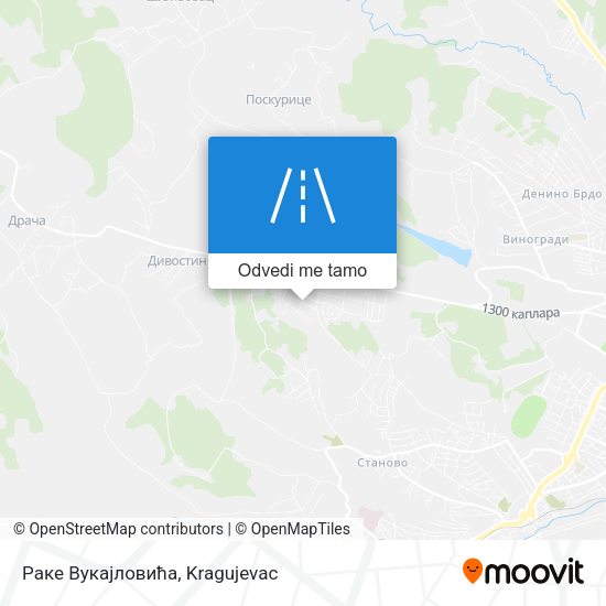 Раке Вукајловића mapa