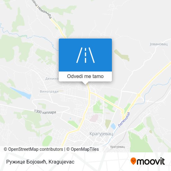 Ружице Бојовић mapa