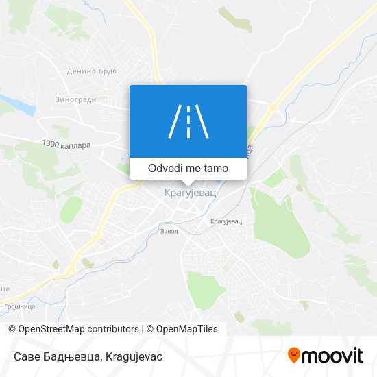 Саве Бадњевца mapa