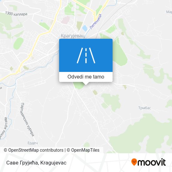 Саве Грујића mapa