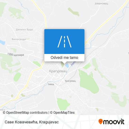 Саве Ковачевића mapa