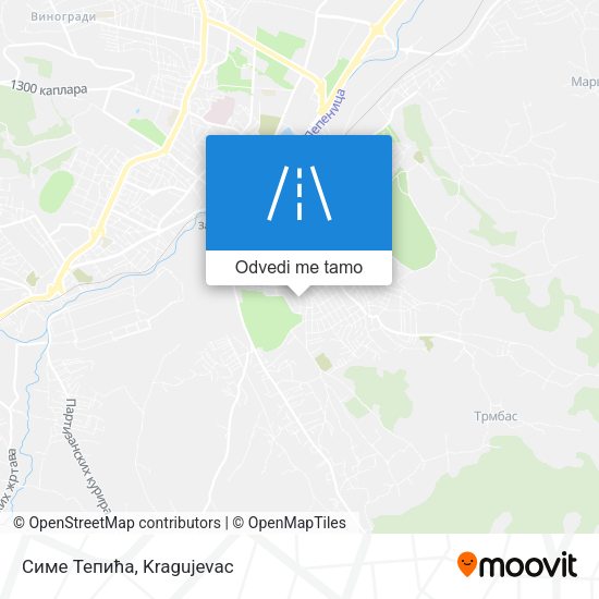 Симе Тепића mapa