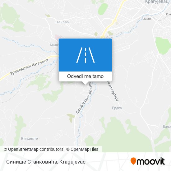 Синише Станковића mapa