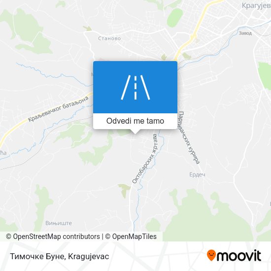 Тимочке Буне mapa