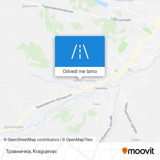 Травничка mapa