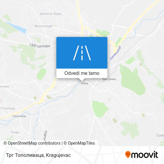 Трг Тополиваца mapa