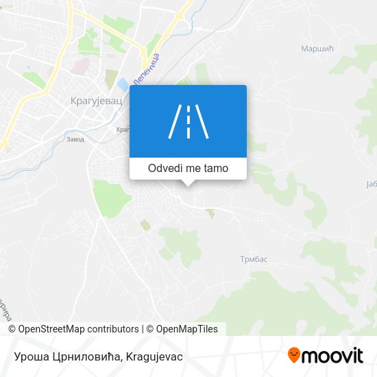 Уроша Црниловића mapa