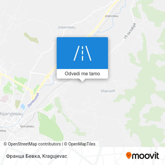 Франца Бевка mapa