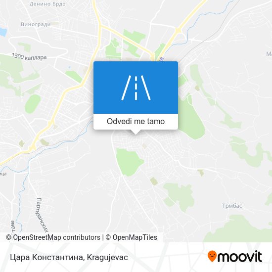 Цара Константина mapa