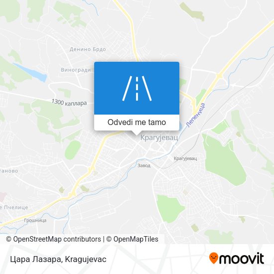 Цара Лазара mapa