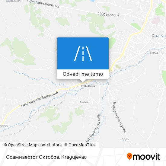 Осамнаестог Октобра mapa