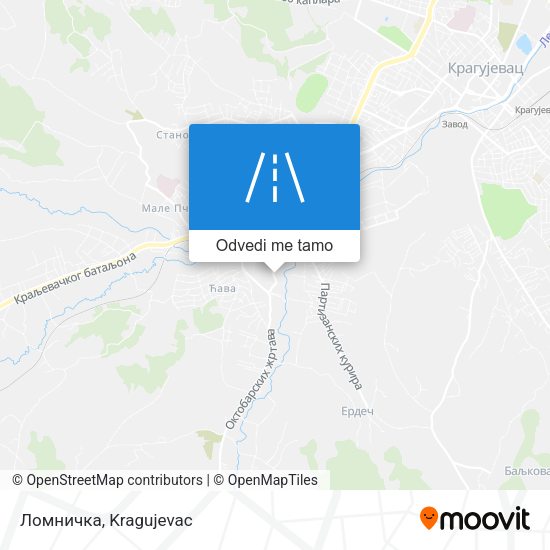 Ломничка mapa