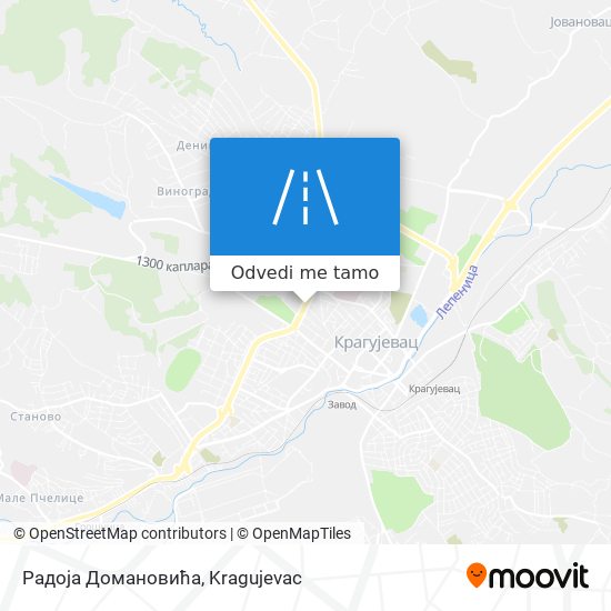 Радоја Домановића mapa