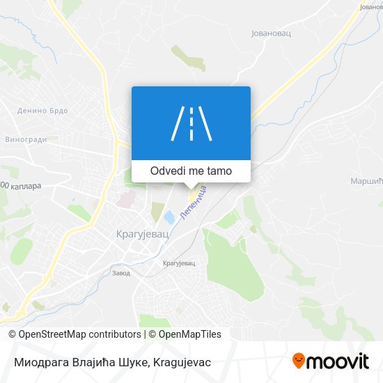 Миодрага Влајића Шуке mapa