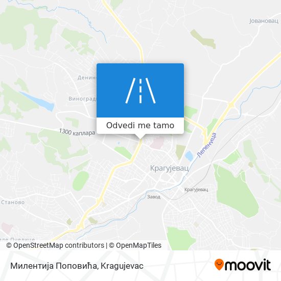 Милентија Поповића mapa