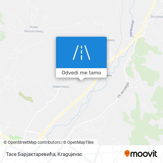 Тасе Барјактаревића mapa