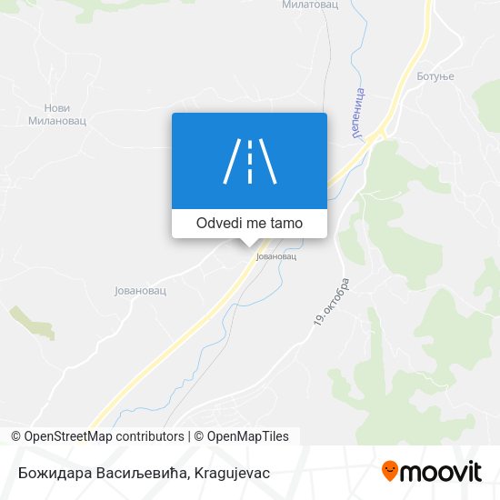Божидара Васиљевића mapa