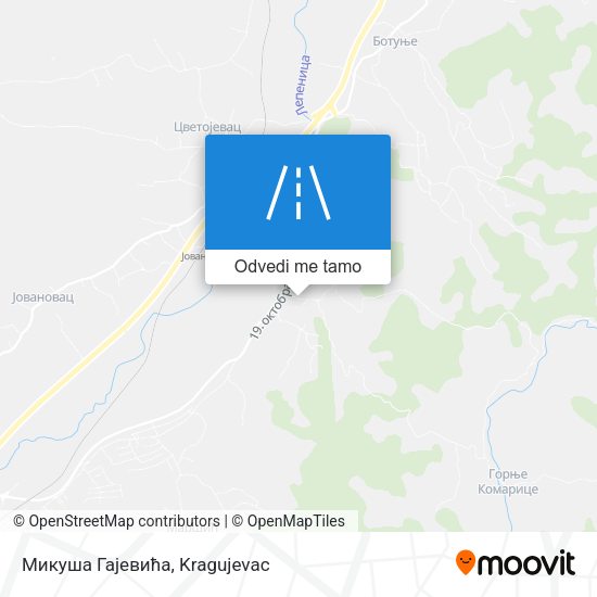 Микуша Гајевића mapa