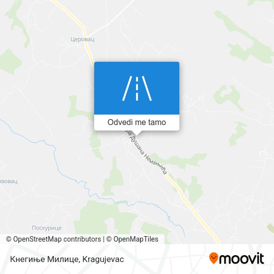 Кнегиње Милице mapa