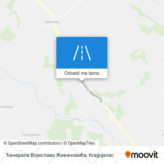 Ђенерала Војислава Живановића mapa