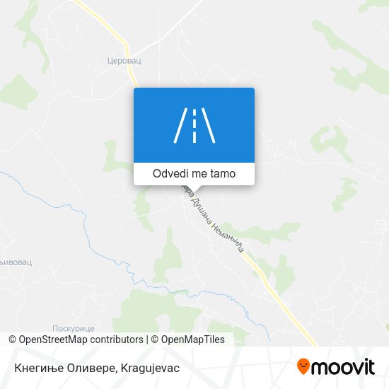 Кнегиње Оливере mapa