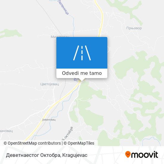 Деветнаестог Октобра mapa