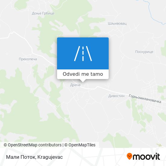 Мали Поток mapa