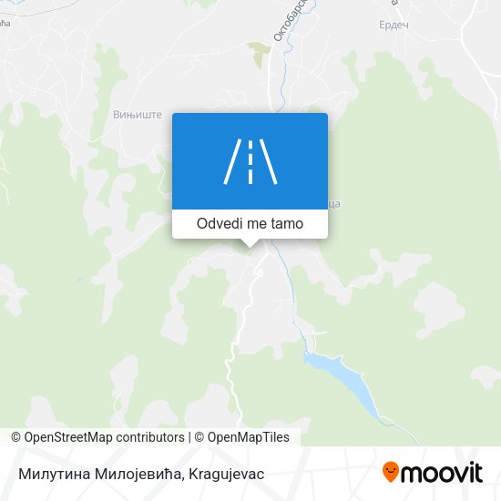 Милутина Милојевића mapa