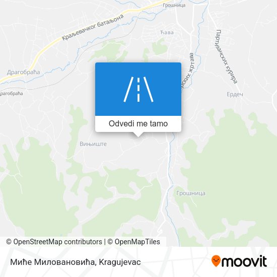 Миће Миловановића mapa