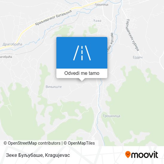 Зеке Буљубаше mapa
