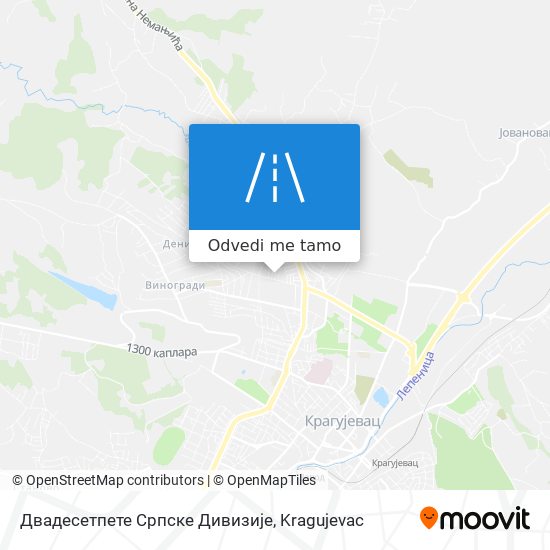 Двадесетпете Српске Дивизије mapa