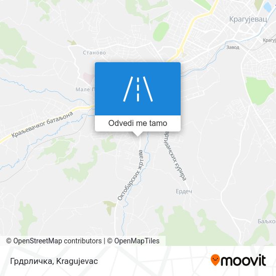 Грдрличка mapa