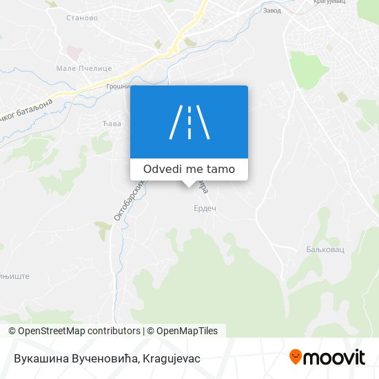 Вукашина Вученовића mapa