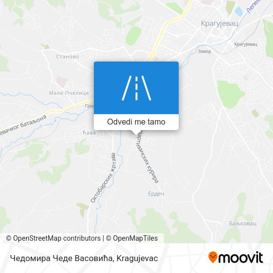 Чедомира Чеде Васовића mapa