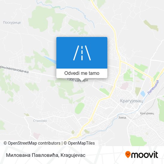 Милована Павловића mapa