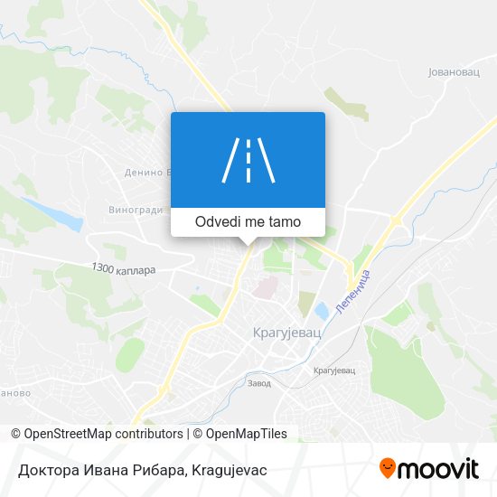 Доктора Ивана Рибара mapa