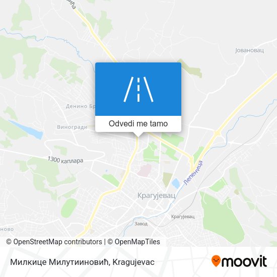 Милкице Милутииновић mapa