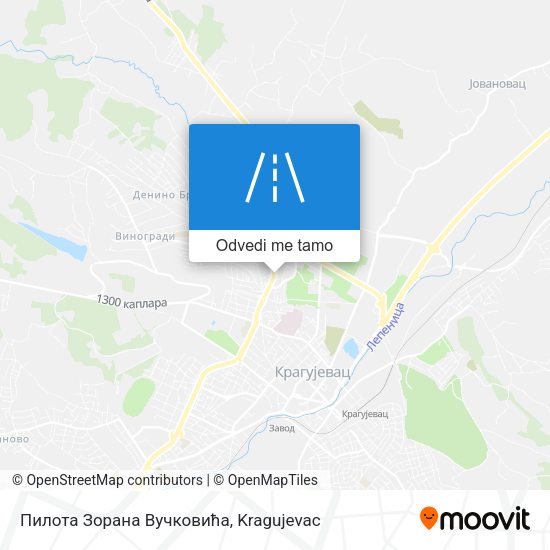 Пилота Зорана Вучковића mapa